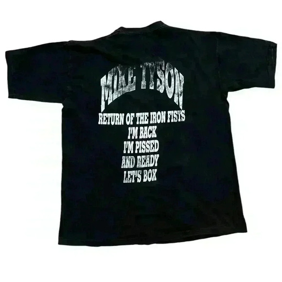 90’s Mike Tyson Return Of The Iron Fists Grail T-shirt - Picture 2 of 3